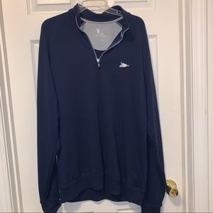 F & G TECH QUARTER ZIP GOLF SWEATSHIRT (P)